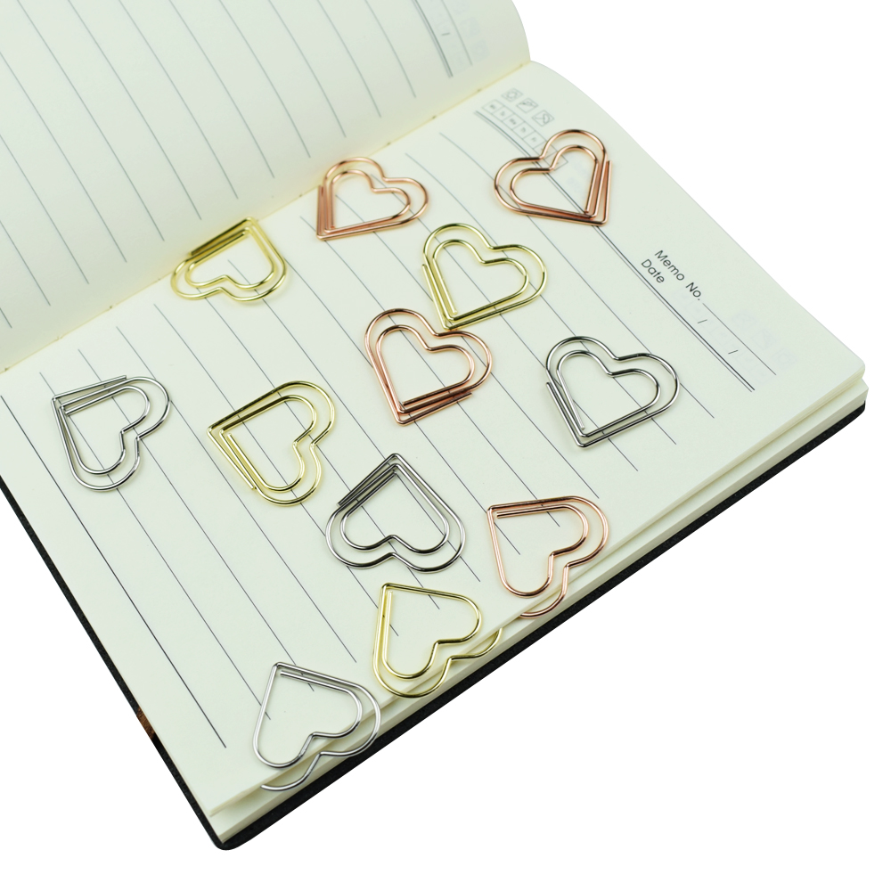 Binder Clip Assorted - Juego de 12 Clips de Papel