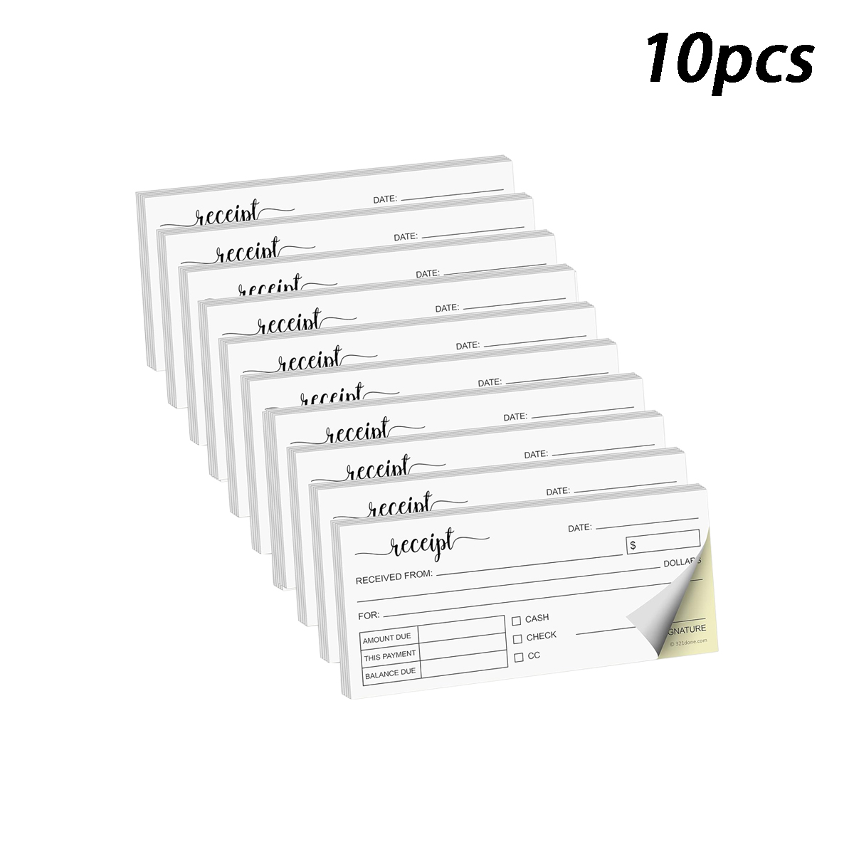 Carbon Copy Book - 10 libros, 150 copias en total,