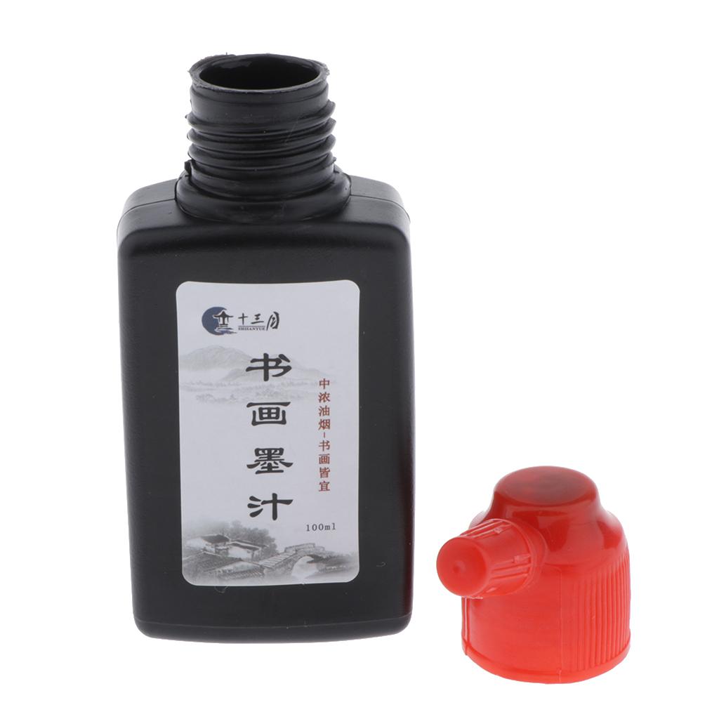 Calligraphy Ink Bottle - Botella de tinta Sumi, pinceles de