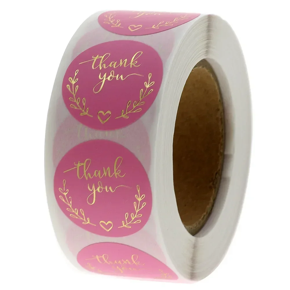 Stationery Supply Business - 50-500 Uds pegatina de agradecimiento papel