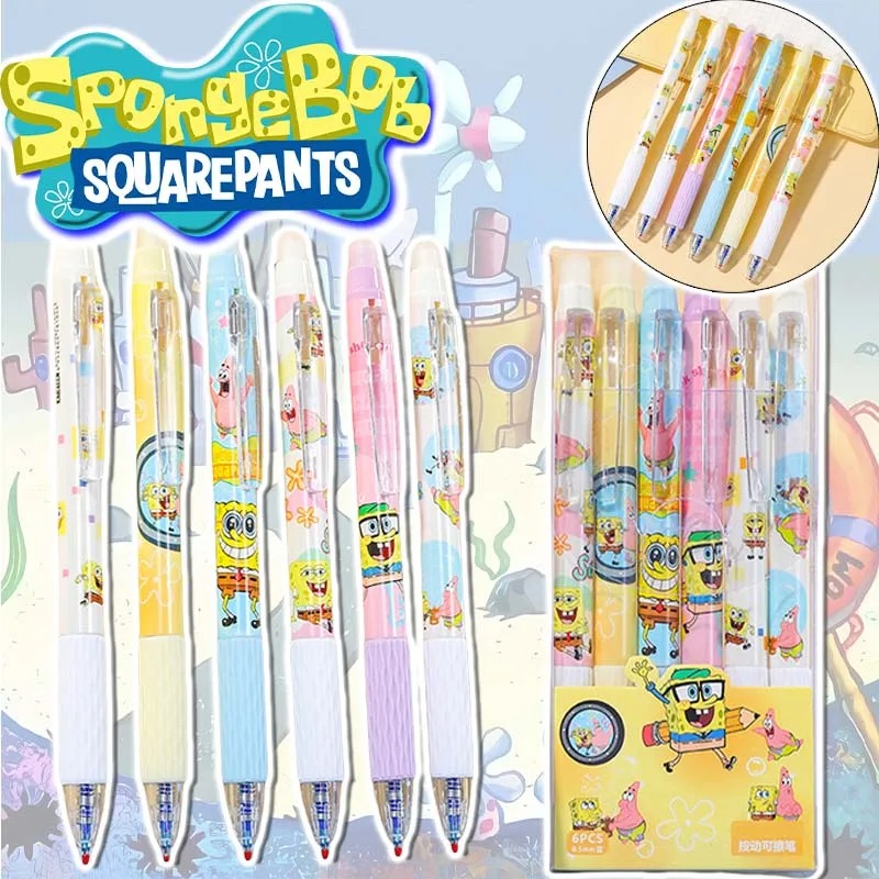 Gel Ink Pen Set - Juego de 6 bolígrafos borrables de