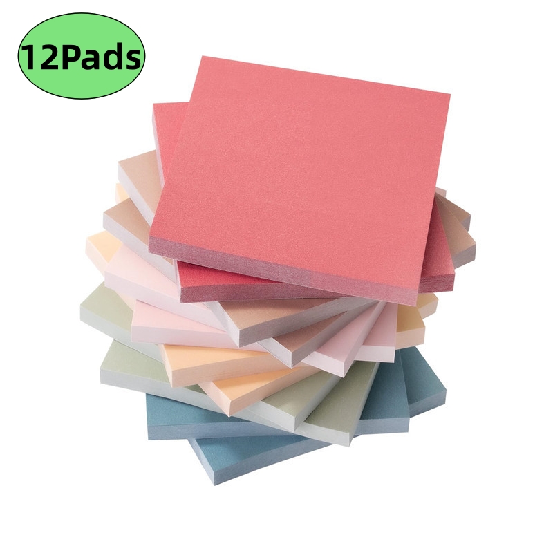Memo Pad Sticky - 12 blocs 7,5*7,5 Bloc de notas