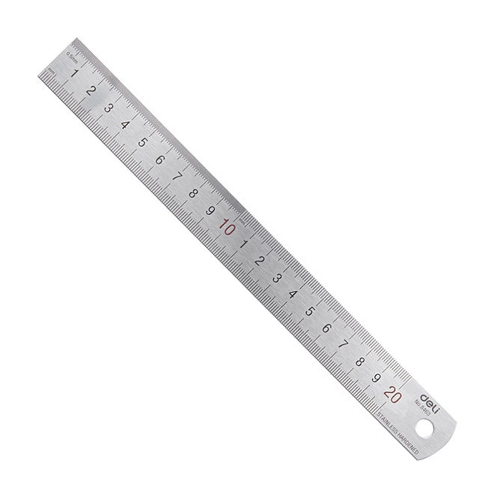 Stationery Office Supply Store - Deli-Regla recta de Metal de acero