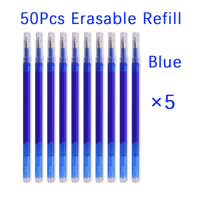 Gel Ink Pen Set - 50 unids/set 0,7mm bolígrafo borrable varilla