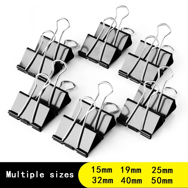 Binder Clip Assorted - Clips Metálicos para Papel, 10/20 Piezas,