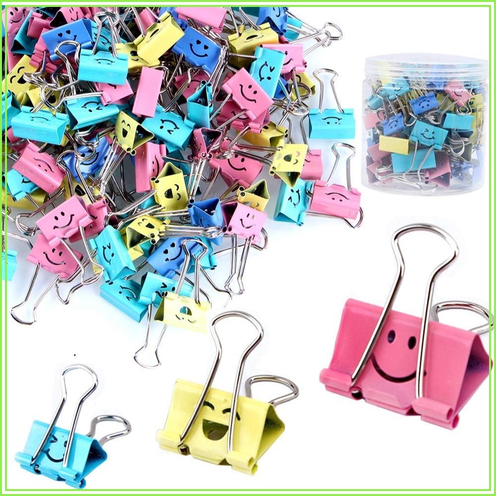 Binder Clip Assorted - 80 Clips Surtidos para Papel, Pinzas