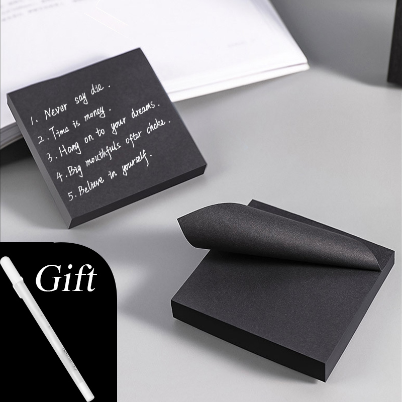 Office Stationery Supply List - Bloc de Notas Adhesivas Black N