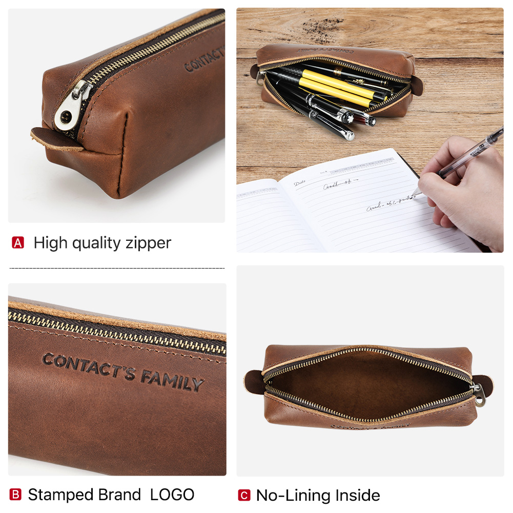 Estuche de lápices de cuero Re - Stationery Supply Business reseña y precio