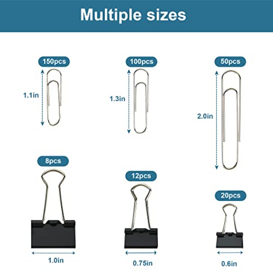 Juego de Clips para Encuaderna - Binder Clip Assorted reseña y precio