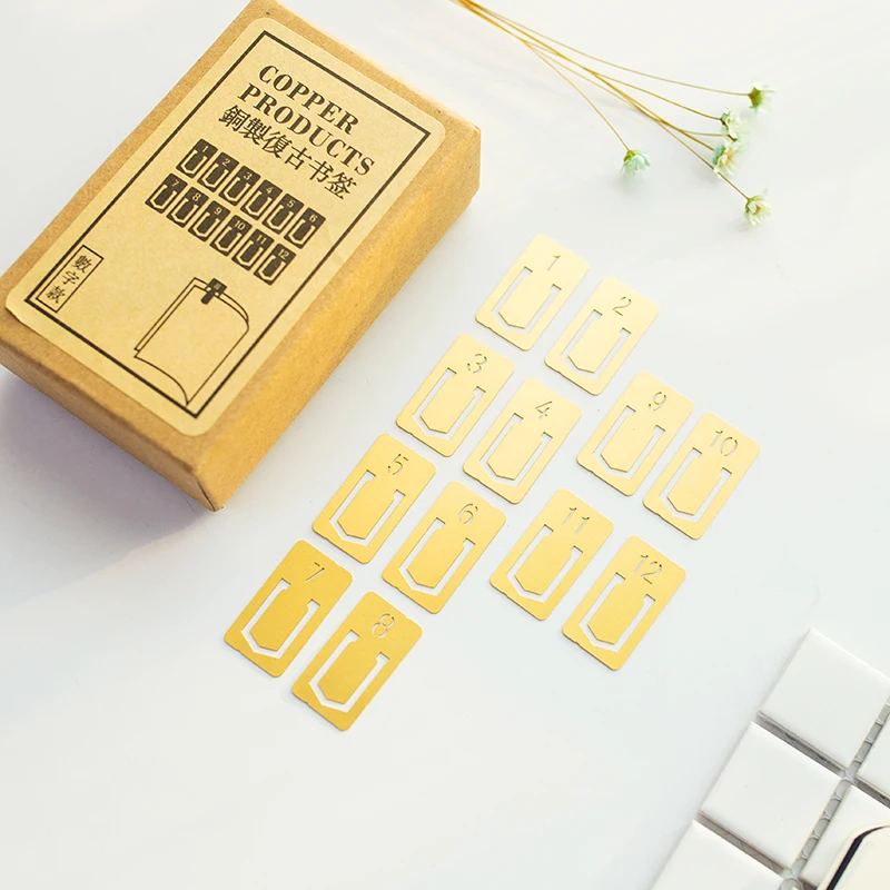 Marcapáginas de cobre Vintage, - Stationery Office Supply Store reseña y precio