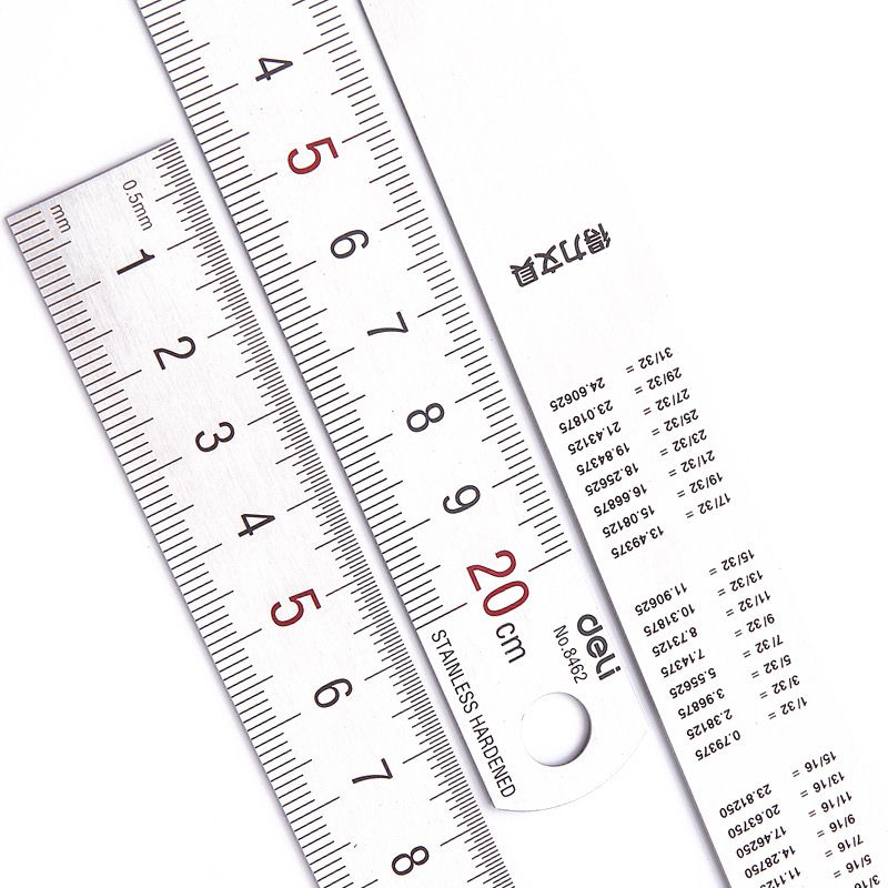 Deli-Regla recta de Metal de a - Stationery Office Supply Store reseña y precio