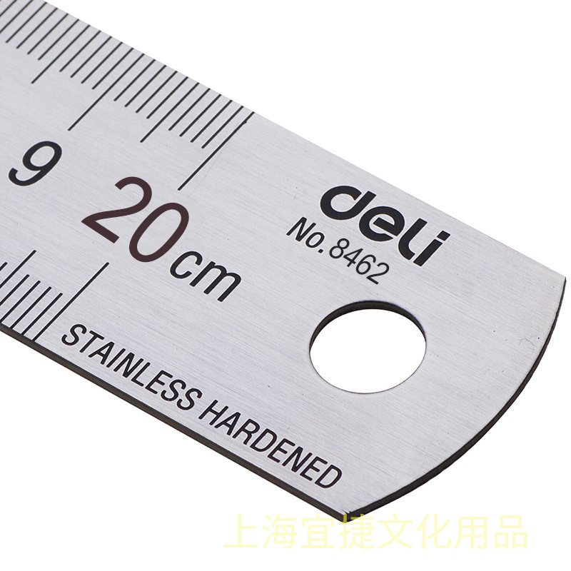 Deli-Regla recta de Metal de a - Stationery Office Supply Store reseña y precio