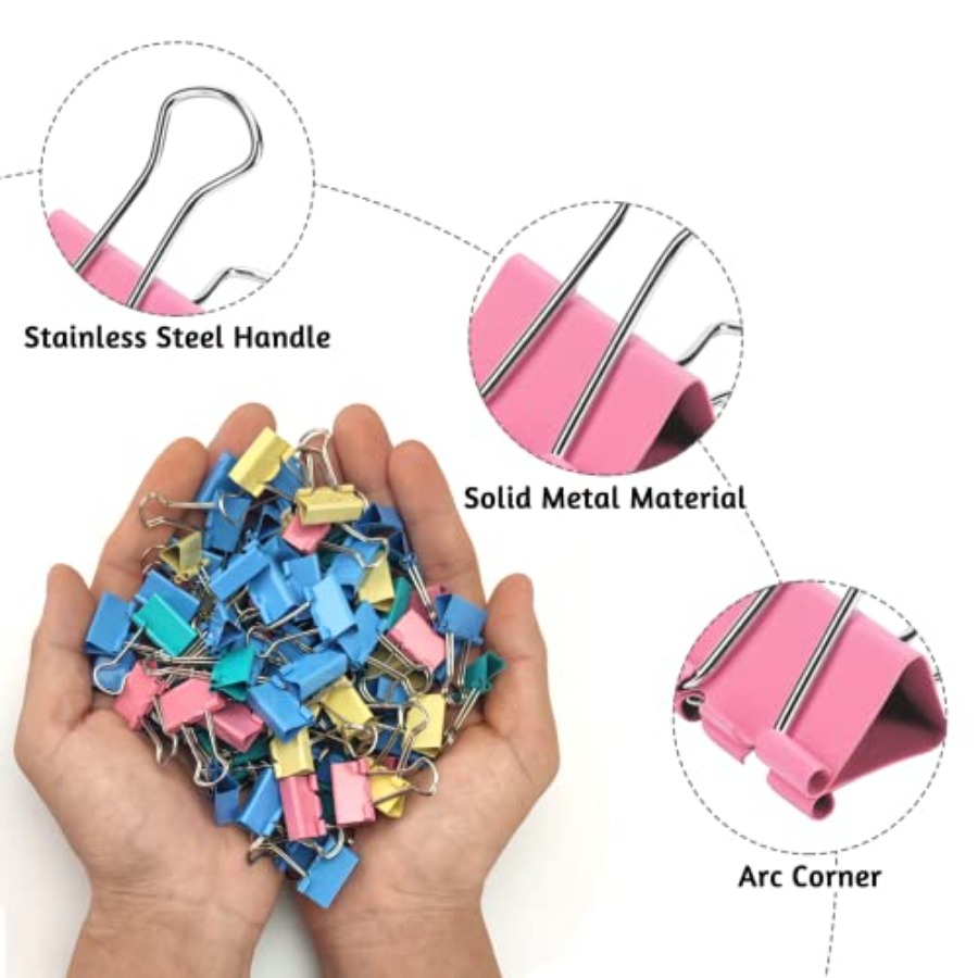 Paquete de 120 Clips para Encu - Binder Clip Assorted reseña y precio