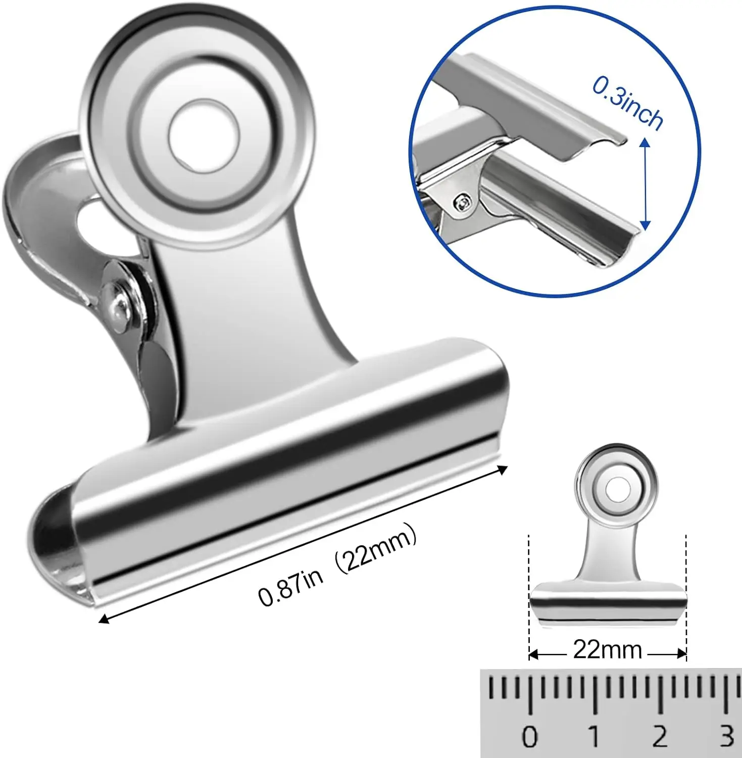 Juego de 40/20 piezas Mini 21x - Binder Clip Assorted reseña y precio