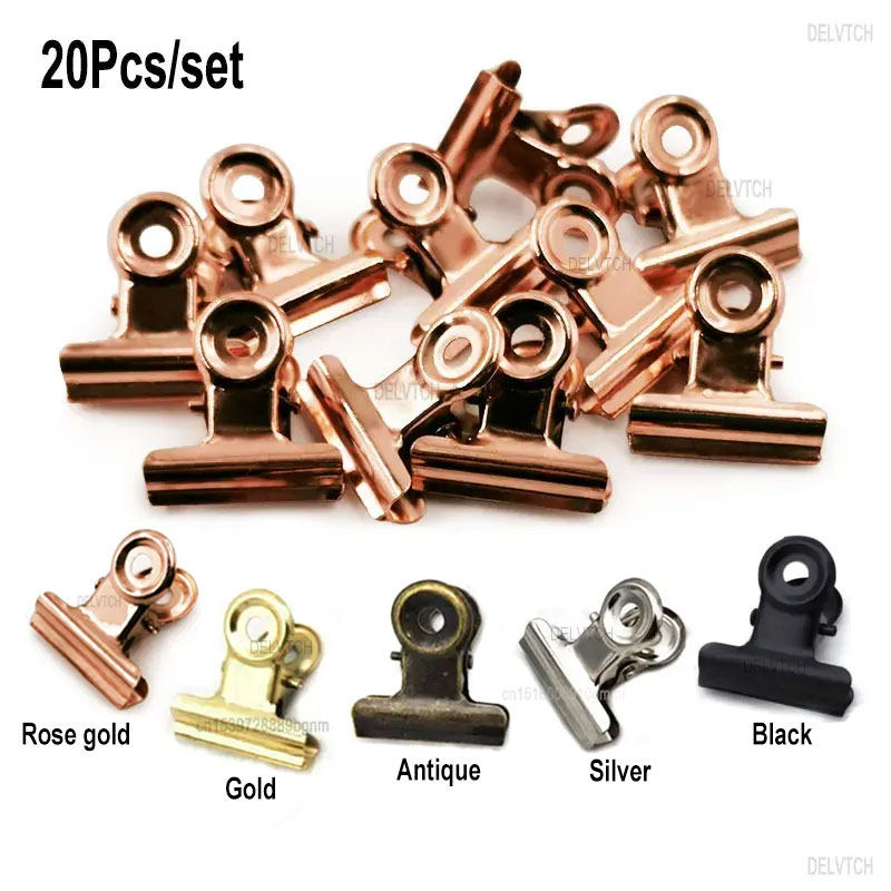 20 unids/set 21mm * 23mm Clips - Binder Clip Assorted reseña y precio