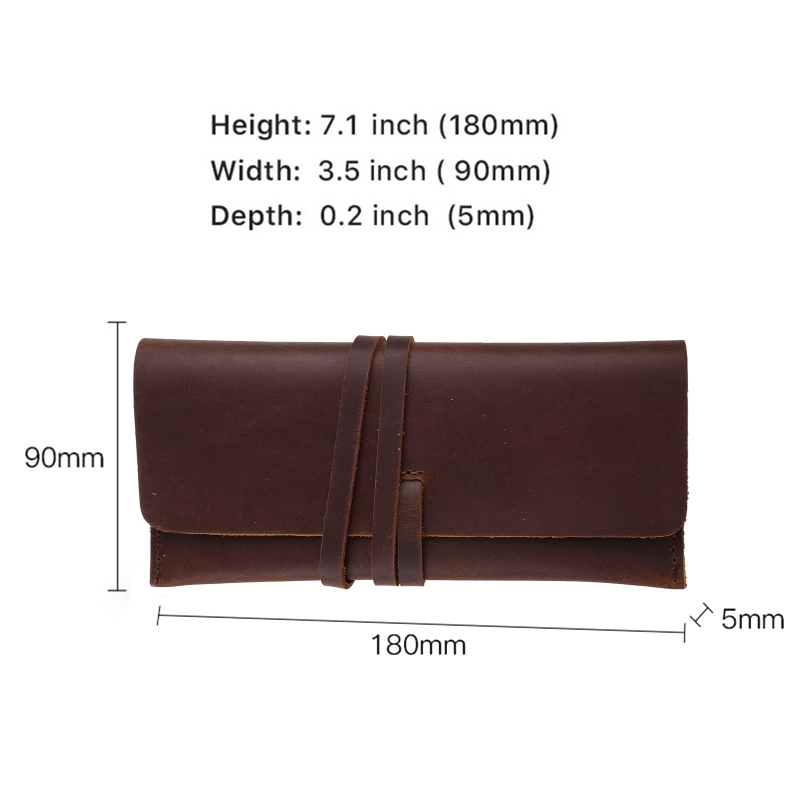 Bolso para bolígrafo de cuero  - Pen Pouch Roll reseña y precio