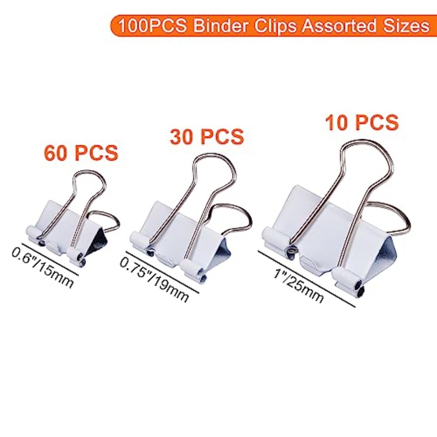 Clips Sujetadores de Papel de  - Binder Clip Assorted reseña y precio