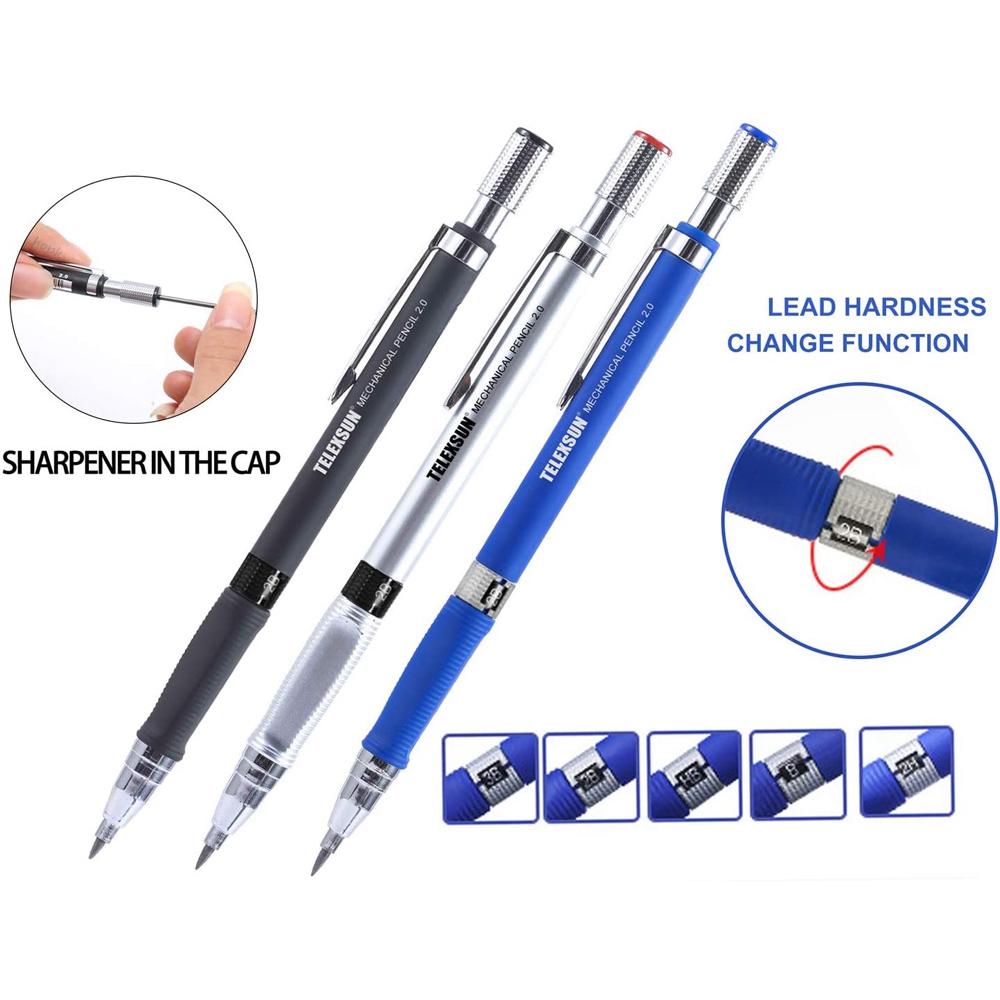 Lápices Mecánicos 2B de 2.0 mm - Ideal Stationery & Office Supply reseña y precio