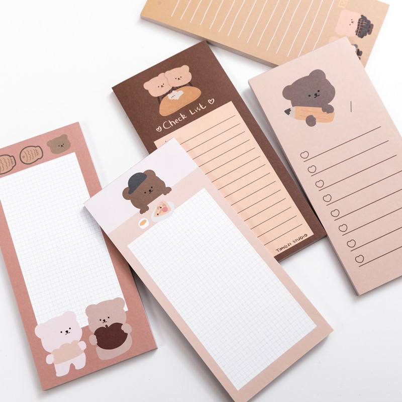 Bloc de notas Kawaii coreano l - Office Stationery Supply List reseña y precio