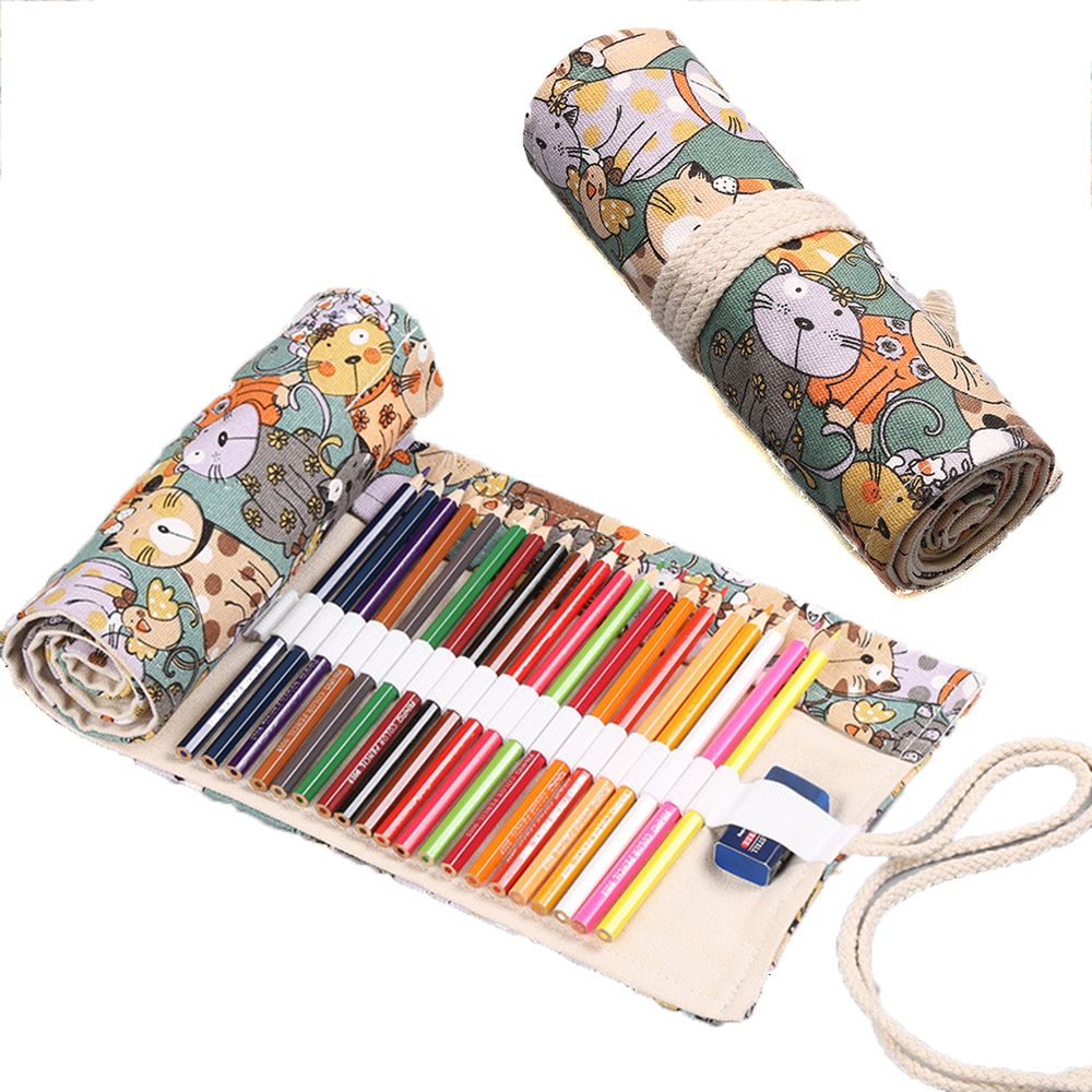 Creativo niños niñas lindo gat - Pen Pouch Roll reseña y precio